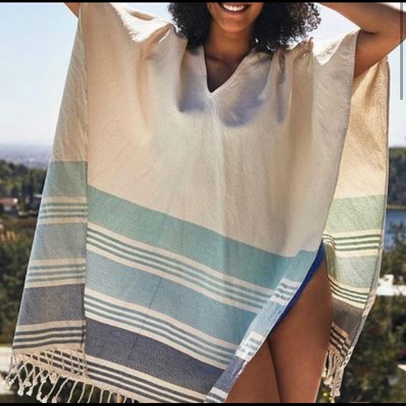 tribe alive Accessories - NWT Tribe Alive Caftan coverup seafoam